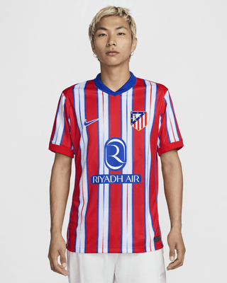 アトレティコ マドリード 2024/25 スタジアム ホーム メンズ ナイキ Dri-FIT サッカー レプリカ ユニフォーム